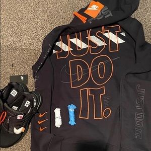 Nike jdi  matches off white sneaks are 1000